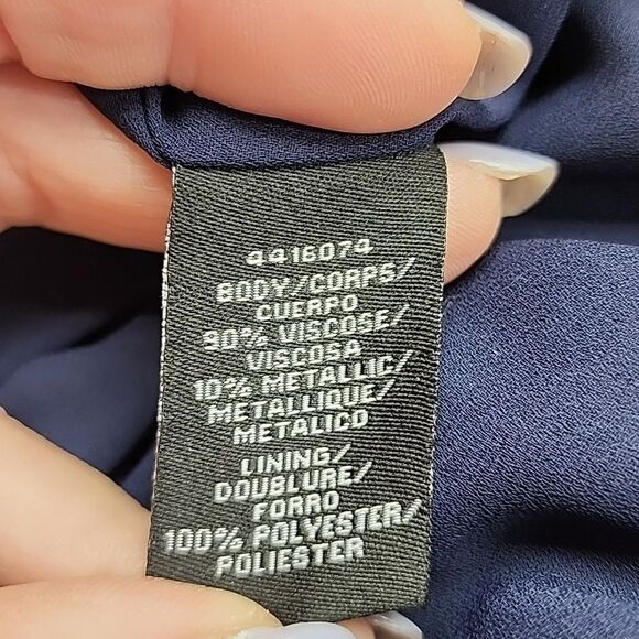 ML MONIQUE LHUILLIERRuched floral-print metallic fil coupé mini dress EUC - Picture 13 of 13